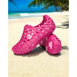 Women's Breathable Hollow Out Beach Shoes - Lightweight Slip-On Water Shoes for Beach & Outdoor Activities