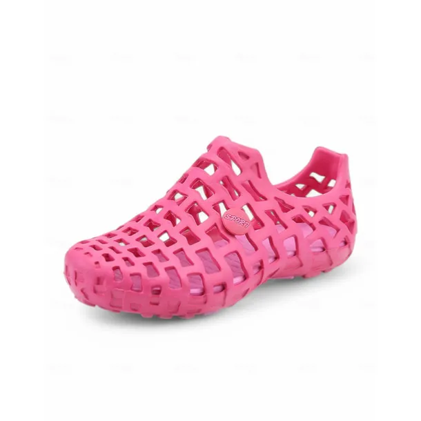 Women's Breathable Hollow Out Beach Shoes - Lightweight Slip-On Water Shoes for Beach & Outdoor Activities