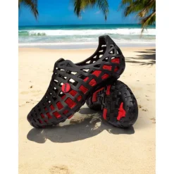 Women's Breathable Hollow Out Beach Shoes - Lightweight Slip-On Water Shoes for Beach & Outdoor Activities