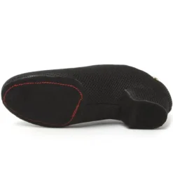 Women's Breathable Mesh Jazz Dance Shoes with Lace-Up Design and Comfortable Heeled Sole for Ballroom and Practice Sessions