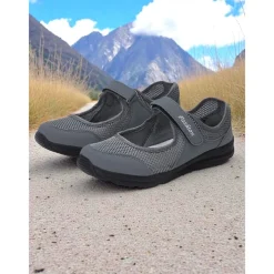 Women's Breathable Mesh Walking Shoes with Magic Tape Strap – Lightweight Athletic Flats, Great for Outdoor Fitness, Travel Hikes, Casual Errands & Active Lifestyles