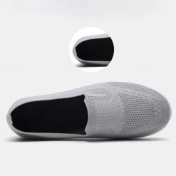 Women's Breathable Slip-On Platform Sneakers – Comfortable and Stylish Walking Shoes