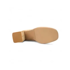 Women's Brown Platform Loafer Heels with Tassel Fringe – Retro Chunky Block High Heel Shoes for Casual and Party Wear