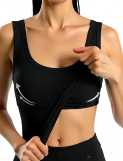 Women's Camisole Tank Top Solid Color Daily Stylish Casual Sleeveless Scoop Neck Regular Tops Daily Black White Pink Army Green Blue Summer