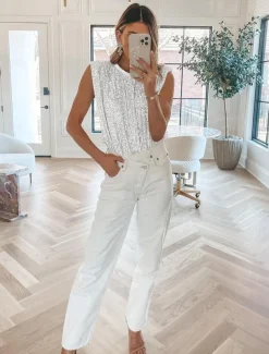 Women's Camisole Tank Top Plain Sparkly Fashion Sleeveless Round Neck Regular Tops Casual Sequins Silver Black Pink Fuchsia Gold Summer