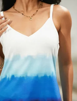 Women's Camisole Tank Top Going Out Tops Summer Tops Tunic Basic Floral Print Sleeveless Regular Tops V Neck Casual Weekend White Pink Brown Light Blue