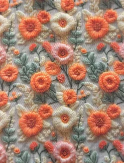 Women's Cardigan Daily Casual Graphic Print V Neck Floral Knitted Long Sleeve Long Tops Knit Home Work Weekend Orange Fall Winter