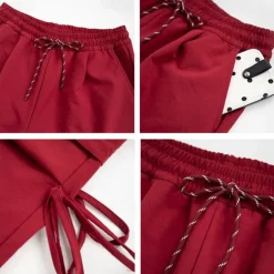 Women's Cargo Pants Hiking Pants Trousers Tactical Pants Outdoor Regular Fit Waterproof Pants / Trousers Drawstring Elastic Waist Black Red Hunting Climbing Camping / Hiking / Caving S M L XL