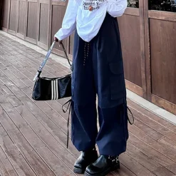 Women's Cargo Pants Hiking Pants Trousers Tactical Pants Outdoor Regular Fit Waterproof Pants / Trousers Drawstring Elastic Waist Black Red Hunting Climbing Camping / Hiking / Caving S M L XL