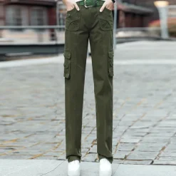 Women's Cargo Pants Hiking Pants Trousers Tactical Pants Military Summer Outdoor Ripstop Breathable Quick Dry Lightweight Pants / Trousers Bottoms Army gray Green Cotton Climbing Camping / Hiking