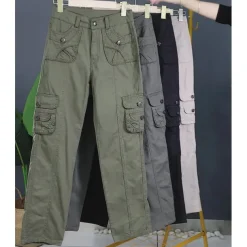 Women's Cargo Pants Hiking Pants Trousers Tactical Pants Military Summer Outdoor Ripstop Breathable Quick Dry Lightweight Pants / Trousers Bottoms Army gray Green Cotton Climbing Camping / Hiking