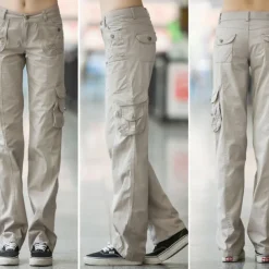 Women's Cargo Pants Hiking Pants Trousers Tactical Pants Military Summer Outdoor Ripstop Breathable Quick Dry Lightweight Pants / Trousers Bottoms Army gray Green Cotton Climbing Camping / Hiking