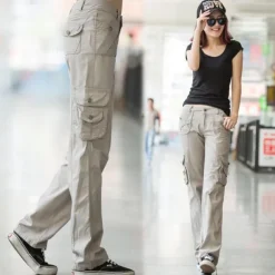 Women's Cargo Pants Hiking Pants Trousers Tactical Pants Military Summer Outdoor Ripstop Breathable Quick Dry Lightweight Pants / Trousers Bottoms Army gray Green Cotton Climbing Camping / Hiking