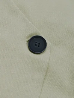 Women's Casual Jacket Breathable Comfortable Adjustable Casual Plain Vacation Street Casual Daily Wear Single Breasted Short V Neck Regular Fit Long Sleeve Outerwear Apricot Summer Spring