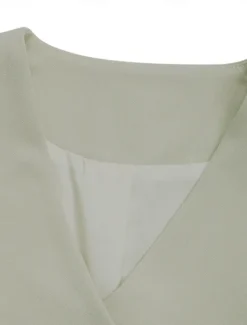 Women's Casual Jacket Breathable Comfortable Adjustable Casual Plain Vacation Street Casual Daily Wear Single Breasted Short V Neck Regular Fit Long Sleeve Outerwear Apricot Summer Spring