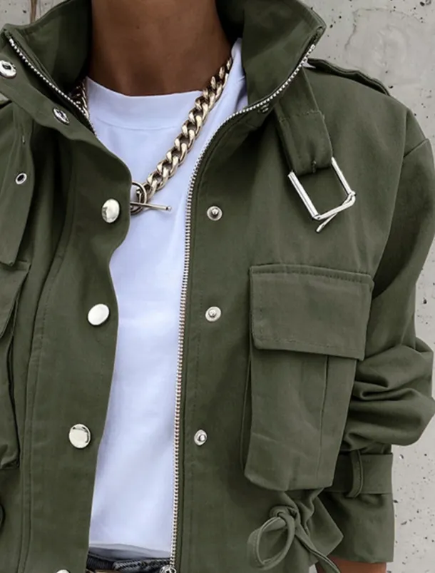 Women's Casual Jacket Comfortable Breathable Zipper Print Casual Color Block Vacation Street Casual Daily Wear Zipper Short Turndown Regular Fit Long Sleeve Outerwear Black White Yellow Spring Fall