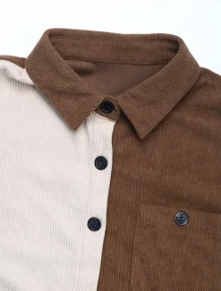 Women's Casual Jacket Outdoor Street Daily Wear Fall Winter Regular Coat Regular Fit Thermal Warm Breathable Stylish Casual Jacket Long Sleeve Plain with Pockets Brown