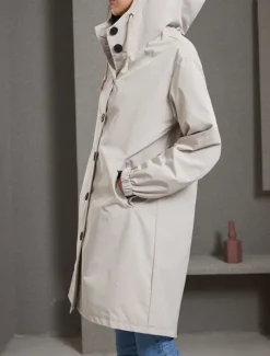 Women's Casual Jacket Trench Coat Outdoor Street Daily Wear Fall Winter Regular Coat Regular Fit Thermal Warm Rain Waterproof Breathable Stylish Casual Jacket Long Sleeve Solid Color with Pockets