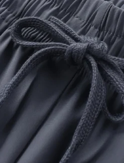 Women's Chinos Shorts Basic Casual Knee Length High Waist Solid Color Pocket Elastic Waistband Comfy Soft Comfortable Micro-elastic Outdoor Street Black Pink Purple Gray Summer Regular Fit