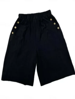 Women's Chinos Shorts Fashion Streetwear Basic Knee Length High Waist Plain Pocket Elastic Waistband Comfy Soft Comfortable Micro-elastic Outdoor Street Dark-Gray Navy Black White Summer Spring Loose