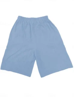 Women's Chinos Shorts Fashion Streetwear Basic Knee Length High Waist Plain Pocket Elastic Waistband Comfy Soft Comfortable Micro-elastic Outdoor Street Dark-Gray Navy Black White Summer Spring Loose