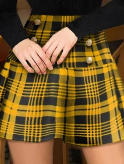 Women's Chinos Shorts Vacation Fashion Streetwear Short High Waist Plaid Printing Comfy Soft Comfortable Stretchy Outdoor Street Yellow Red Blue Fuchsia Summer Spring Regular Fit