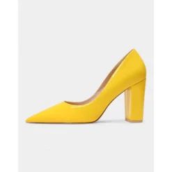 Women's Classic Suede Pointed Toe High Heels | Block Heel Pumps for Work & Parties