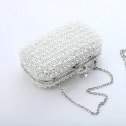 Women's Clutch Bags Party / Evening Bridal Shower Wedding Party Pearls Pearl White Pink Apricot