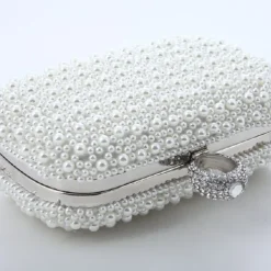 Women's Clutch Bags Party / Evening Bridal Shower Wedding Party Pearls Pearl White Pink Apricot