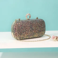 Women's Clutch Evening Bag Wristlet Clutch Bags PU Leather Party Bridal Shower Holiday Rhinestone Large Capacity Lightweight Durable Solid Color Small white Small black Small blue