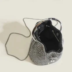 Women's Clutch Evening Bag PU Leather Wedding Party Chain Large Capacity Multi Carry Solid Color Silver Champagne Gold Black