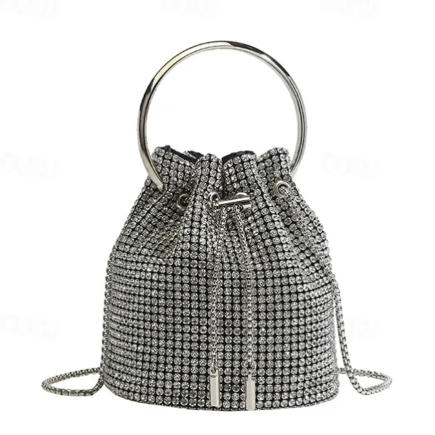 Women's Clutch Evening Bag PU Leather Wedding Party Chain Large Capacity Multi Carry Solid Color Silver Champagne Gold Black