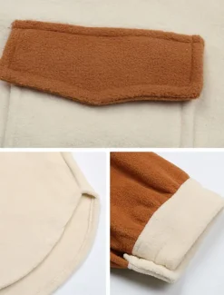 Women's Coat Outdoor Street Daily Wear Fall Winter Regular Coat Regular Fit Thermal Warm Breathable Stylish Casual Jacket Long Sleeve Plain with Pockets Apricot