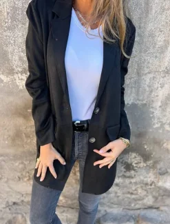 Women's Coat Outdoor Street Daily Wear Fall Winter Regular Coat Regular Fit Thermal Warm Breathable Stylish Casual Jacket Long Sleeve Plain with Pockets Black Brown Khaki