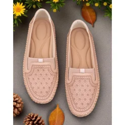 Women's Comfortable Slip-On Loafers – Soft Leather Casual Walking Flats with Stitch Detailing for Daily Wear, Travel and Errands