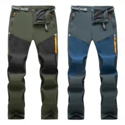 Women's Convertible Zip Off Pants Hiking Pants Trousers Patchwork Summer Outdoor Windproof Breathable Quick Dry Lightweight Bottoms Army Green Dark Navy Hunting Fishing Climbing XS S M L XL