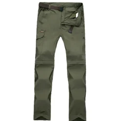 Women's Convertible Zip Off Pants Hiking Pants Trousers Summer Outdoor Waterproof Comfort Breathable Multi-Pockets Bottoms Black Army Green Hunting Fishing Climbing S M L XL XXL