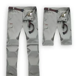 Women's Convertible Zip Off Pants Hiking Pants Trousers Summer Outdoor Waterproof Comfort Breathable Multi-Pockets Bottoms Black Army Green Hunting Fishing Climbing S M L XL XXL