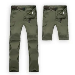 Women's Convertible Zip Off Pants Hiking Pants Trousers Summer Outdoor Waterproof Comfort Breathable Multi-Pockets Bottoms Black Army Green Hunting Fishing Climbing S M L XL XXL