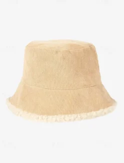 Women's Corduroy Bucket Hats with Sherpa Trim - Multi-Color for All Seasons Outdoor Fashion