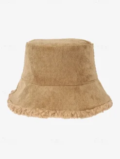 Women's Corduroy Bucket Hats with Sherpa Trim - Multi-Color for All Seasons Outdoor Fashion