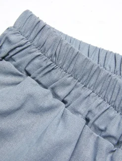 Women's Cotton Linen Sets Two Piece Sets Solid Color Fashion Round Neck Street Daily 2 Piece White Blue Khaki Gray Spring & Fall