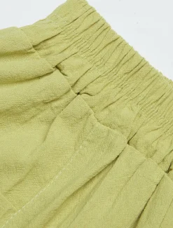 Women's Cotton Linen Shorts Linen-Inspired Pants Cotton Linen Pants Active Simple Casual Calf-Length High Waist Plain Pocket Comfy Breathability Soft Micro-elastic Vacation Weekend Black White Yellow