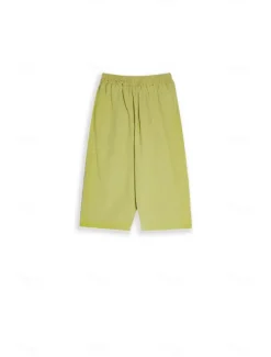 Women's Cotton Linen Shorts Linen-Inspired Pants Cotton Linen Pants Active Simple Casual Calf-Length High Waist Plain Pocket Comfy Breathability Soft Micro-elastic Vacation Weekend Black White Yellow