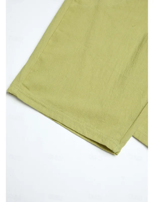 Women's Cotton Linen Shorts Linen-Inspired Pants Cotton Linen Pants Active Simple Casual Calf-Length High Waist Plain Pocket Comfy Breathability Soft Micro-elastic Vacation Weekend Black White Yellow