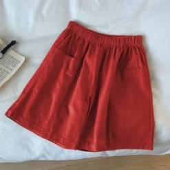 Women's Cotton Linen Shorts Shorts Casual Daily Short Plain Pocket Breathability Comfortable Inelastic Going out Weekend Black Red Green Khaki Summer Regular Fit