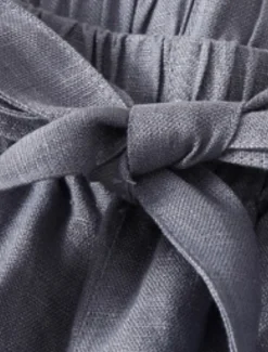 Women's Cotton Linen Shorts Shorts Slacks Casual Short Natural Plain Pocket Elastic Waist Outdoor Comfortable Vacation Holiday Apricot Black White Blue Summer Regular Fit