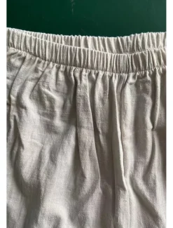 Women's Cotton Linen Shorts Shorts Slacks Casual Daily Casual Short Natural Plain Elastic Waist Comfy Comfortable Daily Wear Going out Wine Grey Black Pink Summer Regular Fit