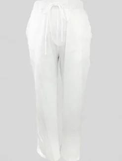 Women's Cotton Linen Shorts Linen-Inspired Pants Cotton Linen Pants Simple Classic & Timeless Full Length High Waist Solid Color Patchwork Pocket Drawstring Comfy Quick Dry Breathability Micro-elastic