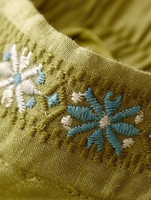 Women's Cotton Linen Shorts Shorts Slacks Casual Short Natural Flower Pocket Printing Comfy Comfortable Street Going out Sapphire Blue Dark Navy Purple Orange Summer Regular Fit